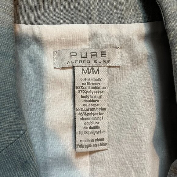 Pure Alfred Sung Long Sleeve 2 Button Closure Blazer Grey Colour Size Medium - Picture 8 of 9